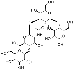 结构式 CAS# 13007-32-4, 乳-N-新四糖