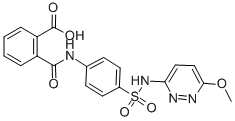 CAS#: 13010-46-3， N-[4-(6-Methoxy-Pyridazin-3-Ylsulfamoyl)-Phenyl]-Phthalamic Acid