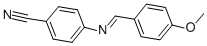 structure of CAS# 13036-19-6, 4-[(4-Methoxybenzylidene)Amino]Benzonitrile;4-[(4-Methoxyphenyl)Methyleneamino]Benzonitrile;4-[(4-Methoxybenzylidene)Amino]Benzonitrile;4-((4-Methoxybenzylidene)Amino)Benzonitrile