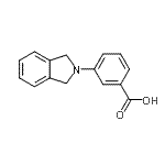 结构式 CAS# 130373-81-8, 3-(1,3-二氢-2H-异吲哚-2-基)苯甲酸