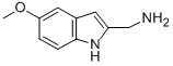 structure of CAS# 130445-55-5, (5-Methoxy-1H-Indol-2-Yl)Methanamine;(5-Methoxy-1H-Indol-2-Yl)Methylamine;1H-Indole-2-Methanamine, 5-Methoxy-;5-Methoxyindolyl-2-Methylamine