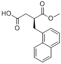 结构式 CAS# 130693-96-8, (3S)-4-甲氧基-3-(萘-1-基甲基)-4-氧代丁酸