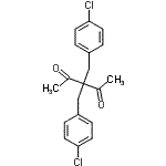 structure of CAS# 130745-77-6, 3,3-Bis(4-Chlorobenzyl)-2,4-Pentanedione;3,3-Bis(4-chlorobenzyl)-2,4-pentanedione;3,3-bis(4-chlorobenzyl)pentane-2,4-dione;MFCD01814863