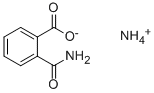structure of CAS# 131-63-5, Azanium 2-Carbamoylbenzoate;Ammonium 2-Carbamoylbenzoate;Azanium 2-Aminocarbonylbenzoate;Ammonium 2-(Aminocarbonyl)Benzoate