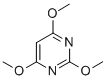structure of CAS# 13106-85-9, 2,4,6-Trimethoxypyrimidine;2,4,6-TRIMETHOXYPYRIMIDINE