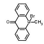 structure of CAS# 131118-02-0, (2-Bromophenyl)(2-Methoxyphenyl)Methanone;2-Bromo-2'-methoxybenzophenone