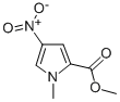 structure of CAS# 13138-76-6, 1-Methyl-4-Nitro-1H-Pyrrole-2-carboxylic Acid Methyl Ester;1-Methyl-4-Nitropyrrole-2-Carboxylic Acid Methyl Ester;Methyl 1-Methyl-4-Nitro-1H-Pyrrole-2-Carboxylate