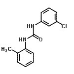 structure of CAS# 13143-21-0, 1-(3-Chlorophenyl)-3-(2-Methylphenyl)Urea;Carbanilide, 3'-chloro-2-methyl-;N-(3-Chlorophenyl)-N'-(2-methylphenyl)urea;N-(3-Chlorophenyl)-N'-(2-methylphenyl)urea #