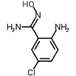 结构式 CAS# 131782-71-3, 2-氨基-5-氯-N-羟基苯甲脒
