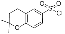 structure of CAS# 131880-55-2, 3,4-Dihydro-2,2-Dimethyl-2H-1-Benzopyran-6-Sulfonylchloride;2,2-Dimethylchromane-6-Sulphonyl Chloride;2,2-DIMETHYL-6-CHROMANESULFONYL CHLORIDE;2,2-DIMETHYL-CHROMAN-6-SULFONYL CHLORIDE
