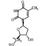 CAS#: 132376-92-2， 2'-Deoxy(5'-<Sup>14</Sup>C)-3,4-Dihydrothymidine