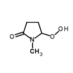 CAS#: 132407-76-2， 5-Hydroperoxy-1-Methyl-2-Pyrrolidinone
