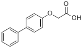structure of CAS# 13333-86-3, 2-([1,1'-Biphenyl]-4-Yloxy)-Acetic Acid;2-(4-Phenylphenoxy)Ethanoate;Zinc00116651