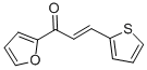 structure of CAS# 13343-95-8, 1-(2-Furyl)-3-(2-Thienyl)-2-Propen-1-One;1-Furan-2-Yl-3-Thiophen-2-Ylprop-2-En-1-One;(E)-1-(2-Furyl)-3-(2-Thienyl)Prop-2-En-1-One;1-(2-Furyl)-3-(2-Thienyl)Prop-2-En-1-One