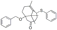 CAS#: 133536-28-4， (1R,6S)-8,11,11-Trimethyl-1-(Phenylmethoxy)-6-Phenylsulfanylbicyclo[5.3.1]Undec-7-En-3-One