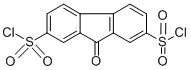 structure of CAS# 13354-21-7, 9-Oxo-9H-Fluorene-2,7-Disulfonyldichloride;9-Oxo-9H-Fluorene-2,7-Disulfonyl Dichloride;9-Oxo-9H-Fluoren-2,7-Disulphonyl Chloride;FLUOREN-9-ONE-2,7-DISULPHONYL CHLORIDE