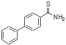 structure of CAS# 13363-50-3, 4-Biphenylcarbothioamide;