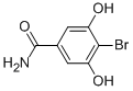 structure of CAS# 13429-12-4, 4-Bromo-3,5-Dihydroxybenzamide;4-Bromo-3,5-Dihydroxy-Benzamide;Benzamide, 4-Bromo-3,5-Dihydroxy-;Nsc151973