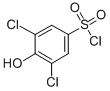 structure of CAS# 13432-81-0, 3,5-Dichloro-4-Hydroxy-Benzenesulfonylchloride;3,5-Dichloro-4-Hydroxybenzene-1-Sulfonyl Chloride;3,5-DICHLORO-4-HYDROXYBENZENESULPHONYL CHLORIDE;3,5-DICHLORO-4-HYDROXYBENZENESULFONYL CHLORIDE