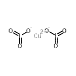 结构式 CAS# 13454-89-2, 二碘酸铜(2+)