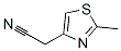 structure of CAS# 13458-33-8, 2-Methyl-4-Thiazoleacetonitrile;2-(2-Methylthiazol-4-Yl)Acetonitrile;2-(2-Methyl-4-Thiazolyl)Acetonitrile;2-(2-Methyl-1,3-Thiazol-4-Yl)Ethanenitrile