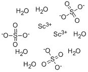 structure of CAS# 13465-61-7, Sulfuric Acid Scandium Salt (3:2);Discandium Trisulphate;Sulfuric Acid, Scandium(3+) Salt (3:2)