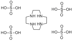 structure of CAS# 134765-72-3, Tetraaza-12-Crown-4 Tetrahydrogensulfate;TETRAAZA-12-CROWN-4 TETRAHYDROGENSULFATE