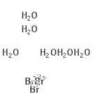 structure of CAS# 13478-06-3, Chromium(3+) Bromide Hydrate (1:3:6);CHROMIUM (III) BROMIDE HEXAHYDRATE