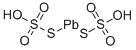 structure of CAS# 13478-50-7, Lead(II) Thiosulfate;Lead Thiosulfate;Lead Hyposulfite;Thiosulfuric Acid (H2s2o3), Lead Salt