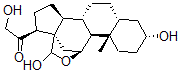 structure of CAS# 13489-75-3, Tetrahydroaldosterone;3Alpha,5Beta-Tetrahydroaldosterone;Pregnan-20-One, 11,18-Epoxy-3,18,21-Trihydroxy-, (3Alpha,5Beta,11Beta)-;Tetrahydroaldosterone