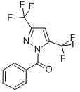 结构式 CAS# 134947-25-4, [3,5-二(三氟甲基)-1H-吡唑-1-基]苯基-甲酮