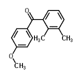 structure of CAS# 134994-51-7, (2,3-Dimethylphenyl)(4-Methoxyphenyl)Methanone;2,3-dimethyl-4'-methoxybenzophenone