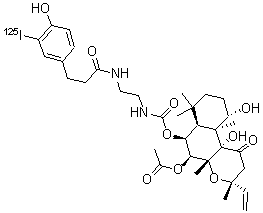 CAS#: 135159-46-5， 3-(3-Iodo-4-hydroxyphenyl)propionamide derivative of 6-(2-aminoethyl)aminocarbonylforskolin