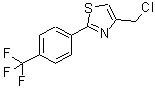 结构式 CAS# 135873-35-7, 4-(氯甲基)-2-[4-(三氟甲基)苯基]-1,3-噻唑