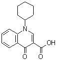结构式 CAS# 135906-00-2, 1-环己基-4-氧代-1,4-二氢-3-喹啉羧酸
