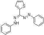 结构式 CAS# 135984-01-9, (E)-1-苯基-2-[(Z)-(苯基亚肼基)(2-噻吩基)甲基]二氮烯