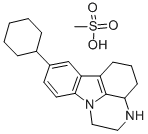 structure of CAS# 135991-95-6, 8-Cyclohexyl-2,3,3a,4,5,6-Hexahydro-1H-Pyrazino[3,2,1-jk]Carbazole Hydrochloride (1:1);Tetrindole;1H-Pyrazino(3,21-Jk)Carbazole, 8-Cyclohexyl-2,3,3A,4,5,6-Hexahydro-, Monohydrochloride