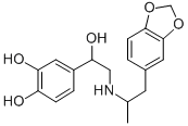 CAS#: 136-70-9， 4-[2-[[2-(1,3-Benzodioxol-5-Yl)-1-Methylethyl]Amino]-1-Hydroxyethyl]-1,2-Benzenediol