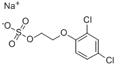 structure of CAS# 136-78-7, 2-(2,4-Dichlorophenoxy)-Ethanol 1-(Hydrogen Sulfate) Sodium Salt (1:1);2,4-Des Sodium;2,4-Des-Na;2,4-Des-Natrium [German]