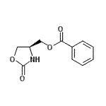 结构式 CAS# 136015-44-6, [(4R)-2-氧代-1,3-恶唑烷-4-基]甲基苯甲酸酯