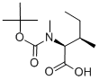 structure of CAS# 136092-80-3, N-[(1,1-Dimethylethoxy)Carbonyl]-N-Methyl-L-Alloisoleucine
