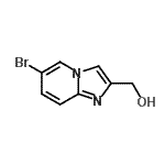 structure of CAS# 136117-71-0, (6-Bromoimidazo[1,2-a]Pyridin-2-Yl)Methanol;(6-bromo-4-hydroimidazo[1,2-a]pyridin-2-yl)methan-1-ol;(6-Bromoimidazo[1,2-a]pyridin-2-yl)methanol;MFCD09864965