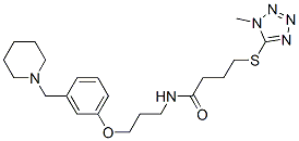 CAS#: 136622-03-2， 4-(1-Methyltetrazol-5-Yl)Sulfanyl-N-[3-[3-(Piperidin-1-Ylmethyl)Phenoxy]Propyl]Butanamide Hydrochloride