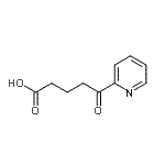 structure of CAS# 13672-84-9, 5-Oxo-5-(2-Pyridinyl)Pentanoic Acid;5-Oxo-5-(2-pyridyl)valeric acid;MFCD01320176