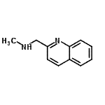 structure of CAS# 136727-11-2, N-Methyl-1-(2-Quinolinyl)Methanamine;MFCD09864309;N-methyl-1-quinolin-2-ylmethanamine