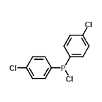 结构式 CAS# 13685-26-2, 二(4-氯苯基)亚膦基氯化物