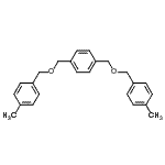 structure of CAS# 136861-46-6, 1,1'-[1,4-Phenylenebis(Methyleneoxymethylene)]Bis(4-Methylbenzene);α,α'-Bis(4-methylbenzyloxy)-p-xylene
