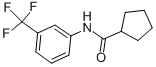 结构式 CAS# 13691-84-4, 3'-三氟甲基环戊烷甲酰苯胺