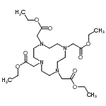结构式 CAS# 137076-50-7, 四乙基2,2',2'',2'''-(1,4,7,10-四氮杂环十二烷-1,4,7,10-四基)四乙酸酯