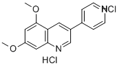 structure of CAS# 137206-97-4, 5,7-Dimethoxy-3-Pyridin-4-Ylquinoline;5,7-Dimethoxy-3-(4-Pyridyl)Quinoline;5,7-Dimethoxy-3-Pyridin-4-Yl-Quinoline;Bio1_001407